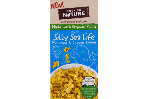 Back To Nature Silly Sea Life Macaroni & Cheese Dinner Cheddar