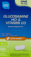 Smart Sense Glucosamine HCI & Viatmin D3 Dietary Supplement Tablets - 60 CT