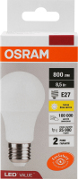 Лампа світлодіодна 8,5W 230V E27 3000К LVCLA75 Осрам