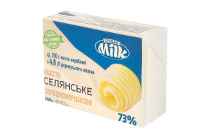 Масло сладкосливочное 73% Крестьянское Lyubar Milk м/у 200г