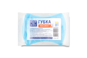 Губка массажная фигурная малая Day by Day 1шт