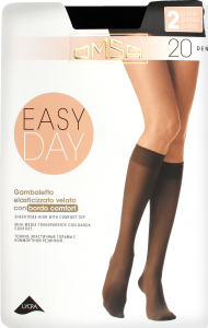 Гольфы женские Omsa Easy day 20 nero M/L ^