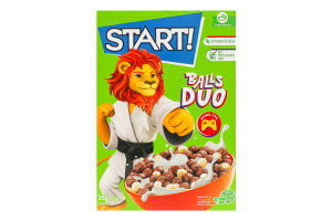 Завтраки сухие зерновые Шарики Duo Start! к/у 250г