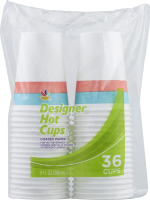 Ahold Designer Hot Cups - 36 CT