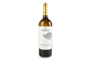 Вино 0.75л 11-14% белое сухое ординарное столовое сортовое Шардоне Exclusive collection Koblevo бут