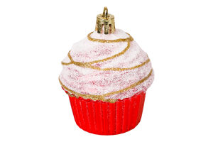 Підвіска новорічна Тістечко пластик 5*5см