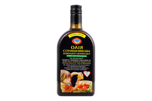 Олія соняшникова нерафінована Домашня українська Extra Virgin Golden Kings of Ukraine с/пл 0.5л
