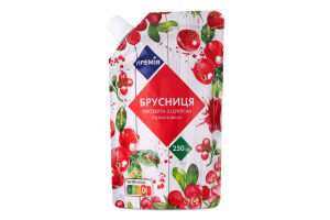 Брусниця протерта з цукром Премія д/п 250г