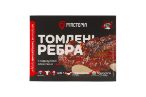 Ребра из мраморной говядины томленые в фирменном соусе М'ясторія к/у 500г