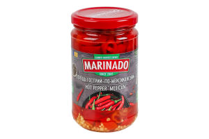 Перец острый пастеризованный По-мексикански Marinado с/б 300г