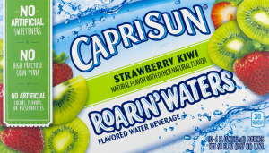Capri Sun Flavored Water Beverage Strawberry Kiwi - 10 CT