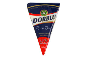 Сыр 55% полутвердый с голубой плесенью Royal Blu Dorblu Kaserei Сhampignon м/у 100г