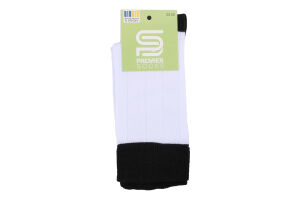 Шкарпетки підл Premier socks білі чор резин р23-25