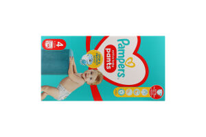 Трусики-підгузники для дітей 9-15кг 4 Pants Pampers 108шт