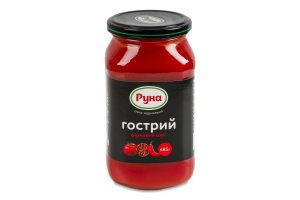 Соус стерилизованный Острый фирменный Руна с/б 485г