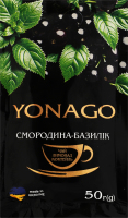 Напій фруктово-ягідний вітамінний Смородина-базилік Yonago м/у 50г