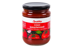 Соус з чорним перцем і часником Шашличний Smakko с/б 460г