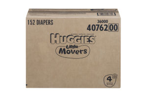 Huggies Little Movers Diapers Size 4 - 152 CT