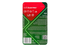 Двійник електричний 3500W AC 250V №EE-2/2USB-16A(black) Euroelectric 1шт