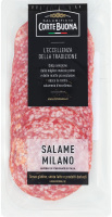 Колбаса нарезка Салями Миланская Corte Buona с/в лоток 80г
