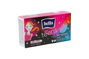 Тампони For teens mini 16шт Bella