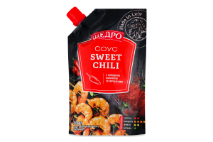 Соус со сладкой паприкой и перцем чили пастеризованный Sweet chili Щедро д/п 200г