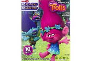 Betty Crocker DreamWorks Trolls Fruit Flavored Snacks Assorted Fruit Flavors - 10 CT