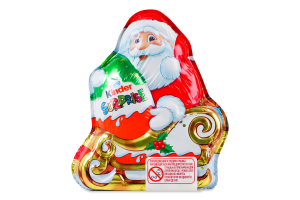 Шоколад фігурний молочний з молочним внутрішнім шаром та іграшкою Kinder Surprise м/у 75г