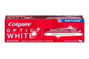 Colgate Optic White Anticavity Fluoride Toothpaste Sparkling White