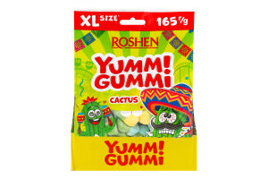 Конфеты желейные Cactus Yummi gummi Roshen м/у 165г