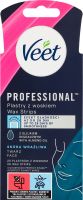 Полоски для депиляции восковые для чувствительной кожи лица Professional Veet 20шт