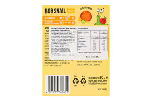 Мармелад фруктовый Яблоко-груша-лимон Jelly Bob Snail к/у 10х9г