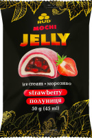 Морозиво пломбір Полуниця Jelly Mochi Rud м/у 50г