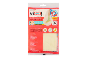 Серветки з мікрофібри для прибирання пилу 36x40см viGO! 3шт