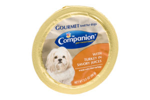 Companion Gourmet Food for Dogs with Turkey