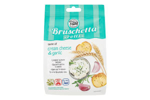 Сухарики Flint Bruschetta rolls крем-сир та часник