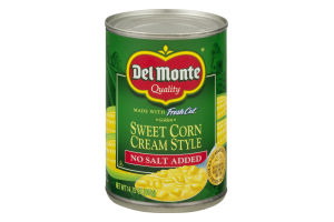 Del Monte Fresh Cut Golden Sweet Corn Cream Style No Salt Added