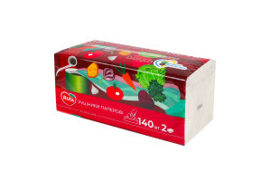 Полотенца бумажные в листах 2-х слойные 225х200мм Ruta 140шт