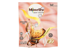 Кава Rum мелена смажена без кофеїну 10г в дріпах Minelly
