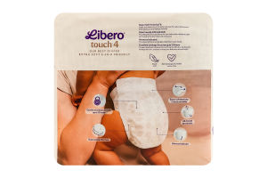 Трусики-підгузники для дітей 7-14кг 4 Touch Libero 36шт