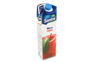 Сок восстановленный пастеризованный яблочный Santal т/п 1л