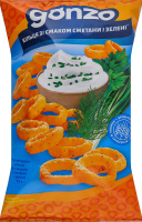Кольца кукурузные со вкусом сметаны и зелени Gonzo м/у 75г