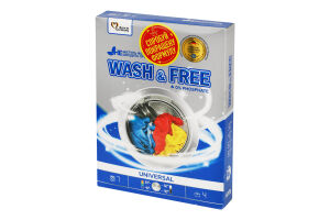 Порошок для стирки универсальный Wash&Free 400г
