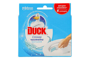 Засіб для чищення унітазу Морской Стікер чистоти Duck 6х10г