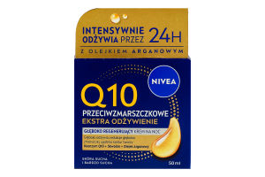 Крем против морщин восстанавливающий ночной Интенсивное питание Q10 Nivea 50мл