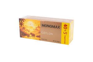 Чай чорний цейлонський байховий дрібний Ceylon Monomax в/с к/у 45х2г
