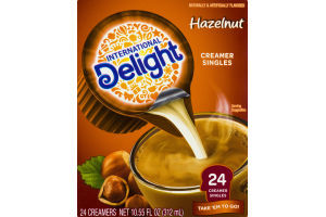 International Delight Hazelnut Creamer Singles - 24 CT
