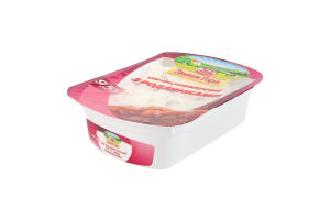 Сир кисломолочний 9.5% з родзинками Звени Гора лоток 200г