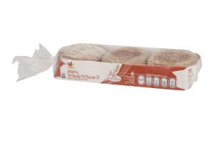 Ahold 100% Whole Wheat English Muffins - 6 CT
