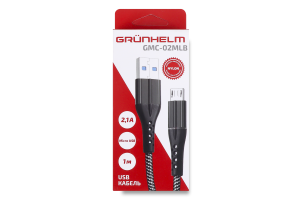Кабель Grunhelm Micro USB 1м GMC-02MLB